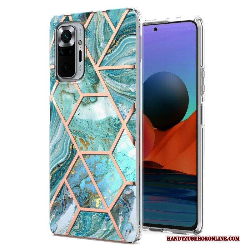 Cover Xiaomi Redmi Note 10 Pro Marmo Dalle Geometrie Intense