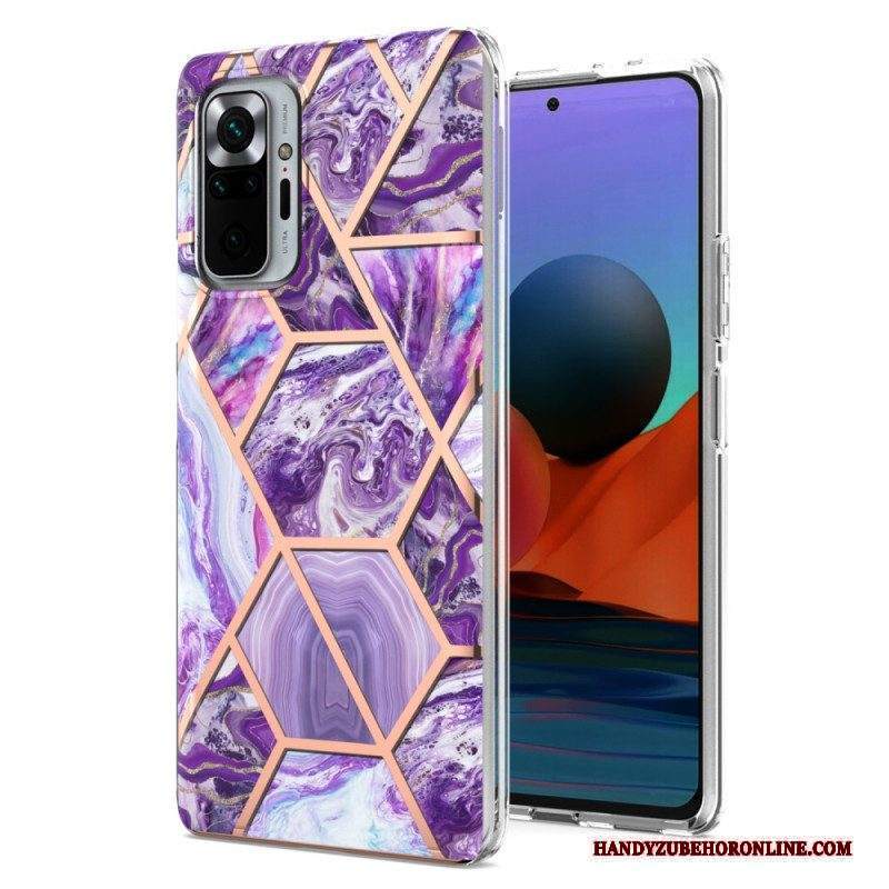 Cover Xiaomi Redmi Note 10 Pro Marmo Dalle Geometrie Intense