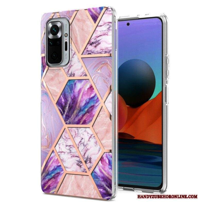 Cover Xiaomi Redmi Note 10 Pro Marmo Dalle Geometrie Intense