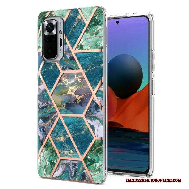 Cover Xiaomi Redmi Note 10 Pro Marmo Dalle Geometrie Intense