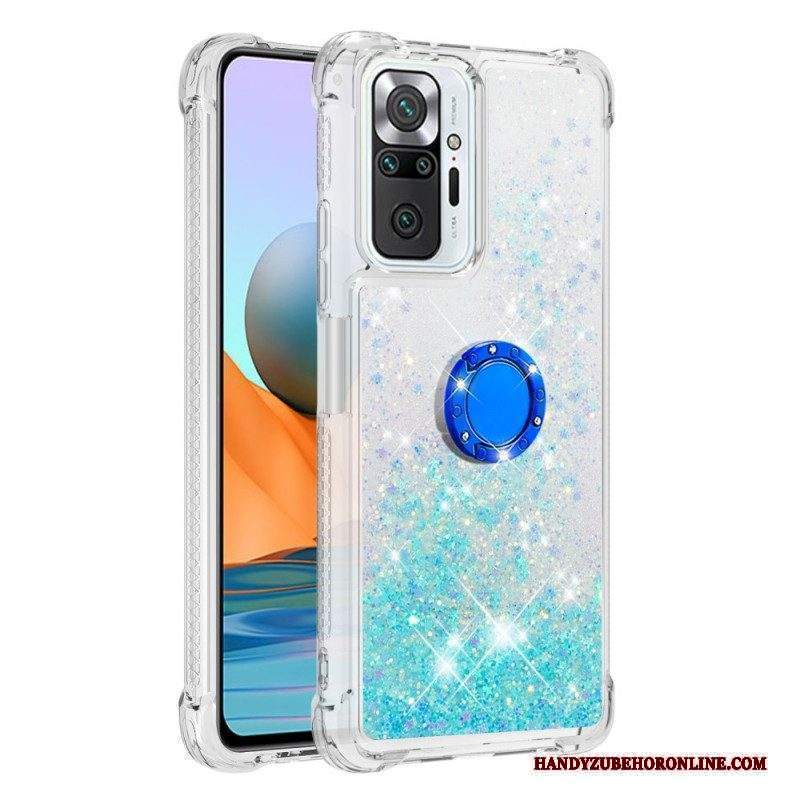 Cover Xiaomi Redmi Note 10 Pro Paillettes Con Supporto Ad Anello