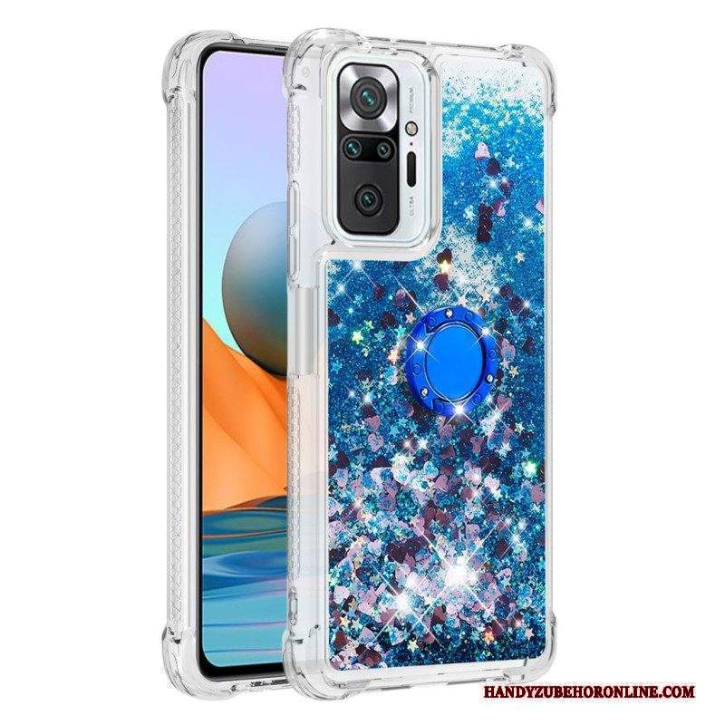 Cover Xiaomi Redmi Note 10 Pro Paillettes Con Supporto Ad Anello