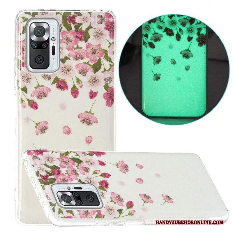 Cover Xiaomi Redmi Note 10 Pro Serie Di Fiori Fluorescenti