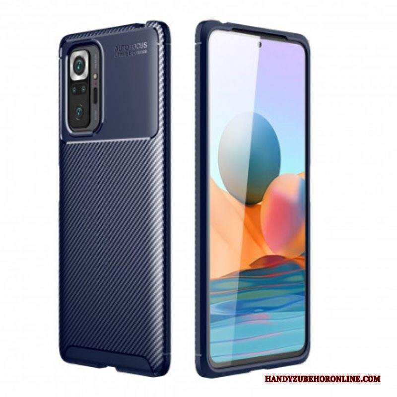 Cover Xiaomi Redmi Note 10 Pro Struttura Flessibile In Fibra Di Carbonio