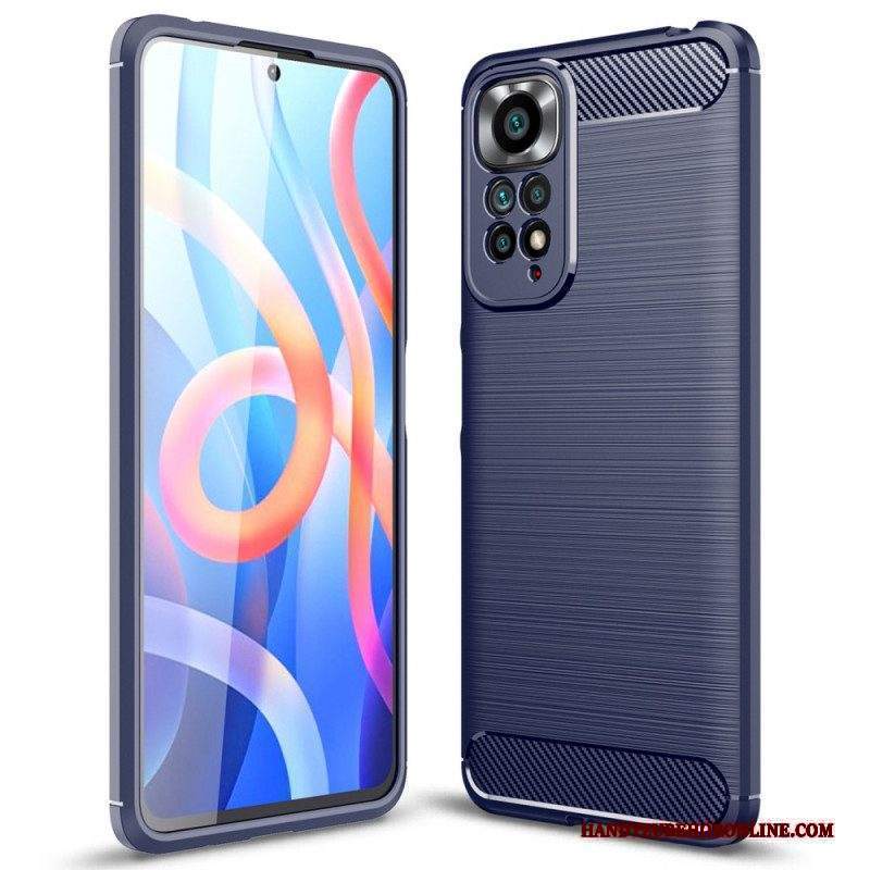 Cover Xiaomi Redmi Note 11 / 11S Fibra Di Carbonio Spazzolata