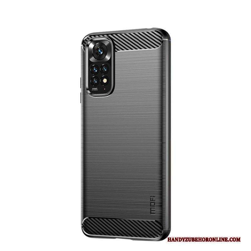 Cover Xiaomi Redmi Note 11 / 11S Fibra Di Carbonio Spazzolata Mofi