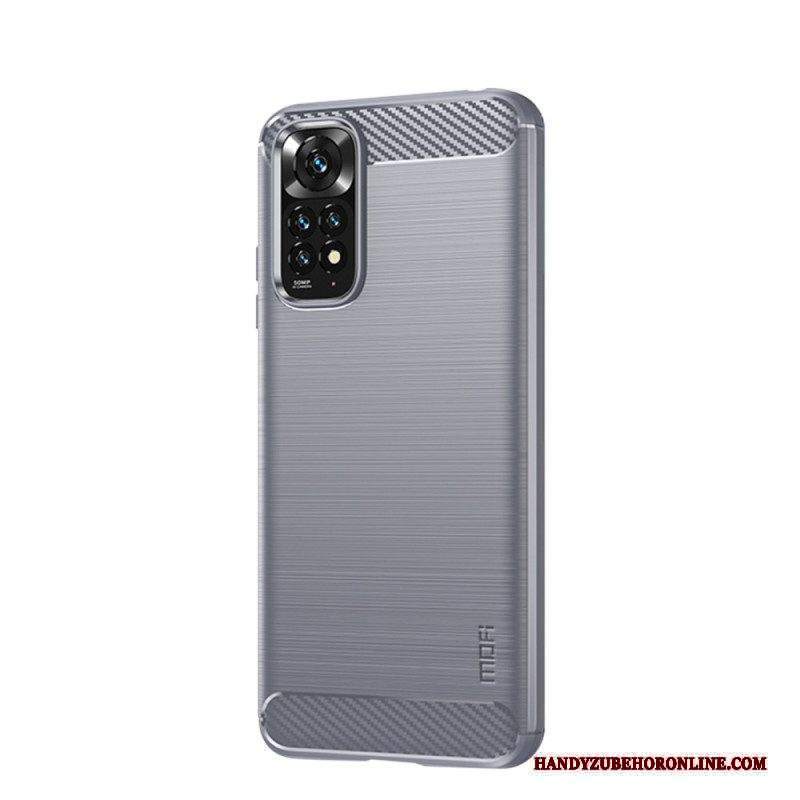 Cover Xiaomi Redmi Note 11 / 11S Fibra Di Carbonio Spazzolata Mofi