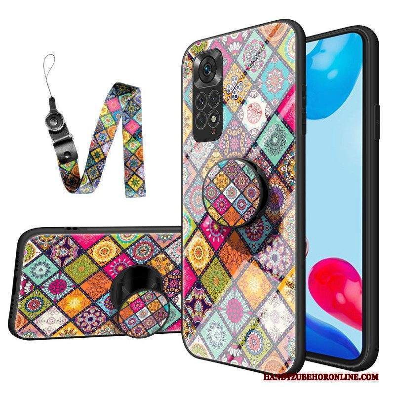 Cover Xiaomi Redmi Note 11 / 11S Supporto Magnetico Patchwork