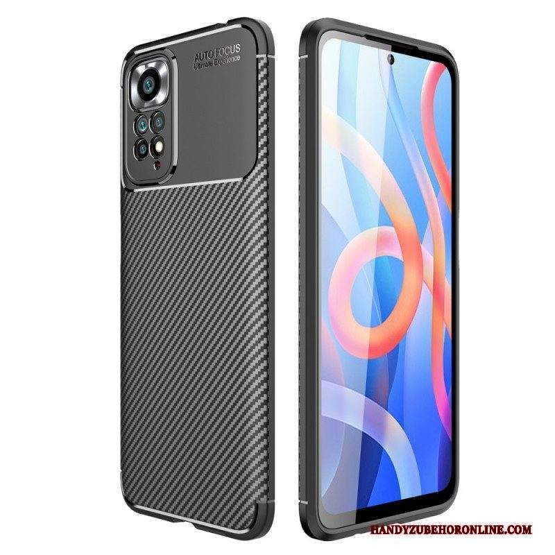 Cover Xiaomi Redmi Note 11 / 11S Tubo In Fibra Di Carbonio