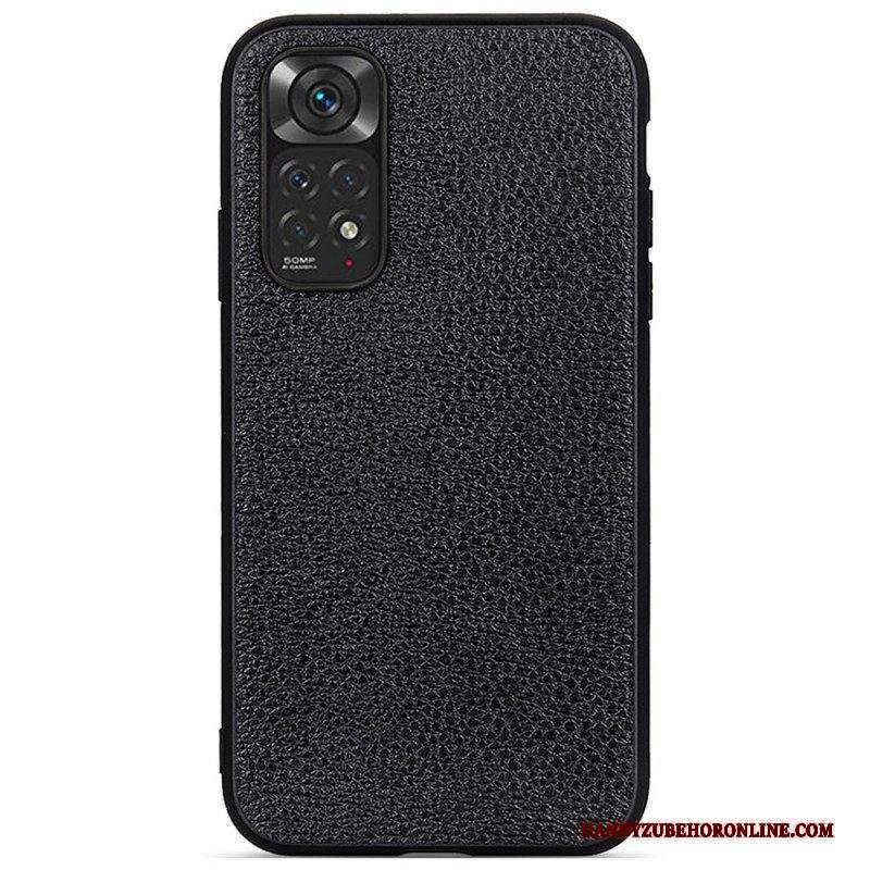 Cover Xiaomi Redmi Note 11 / 11S Vera Pelle Di Litchi