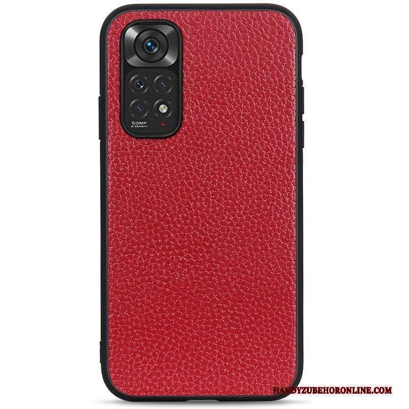 Cover Xiaomi Redmi Note 11 / 11S Vera Pelle Di Litchi