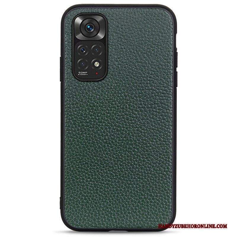 Cover Xiaomi Redmi Note 11 / 11S Vera Pelle Di Litchi