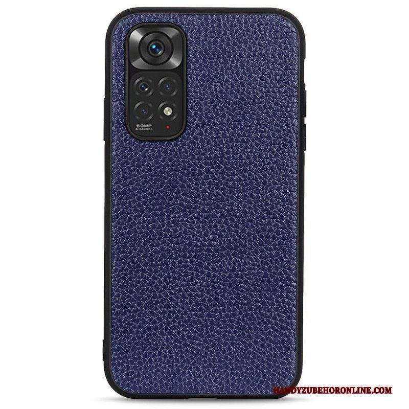 Cover Xiaomi Redmi Note 11 / 11S Vera Pelle Di Litchi