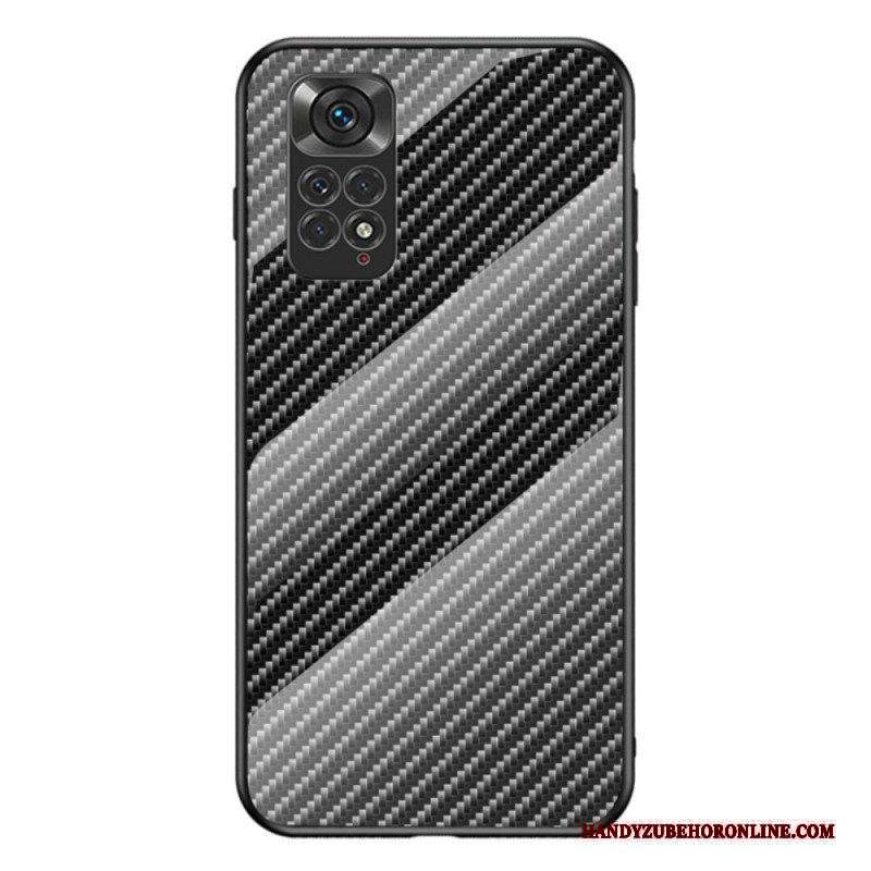 Cover Xiaomi Redmi Note 11 / 11S Vetro Temperato In Fibra Di Carbonio