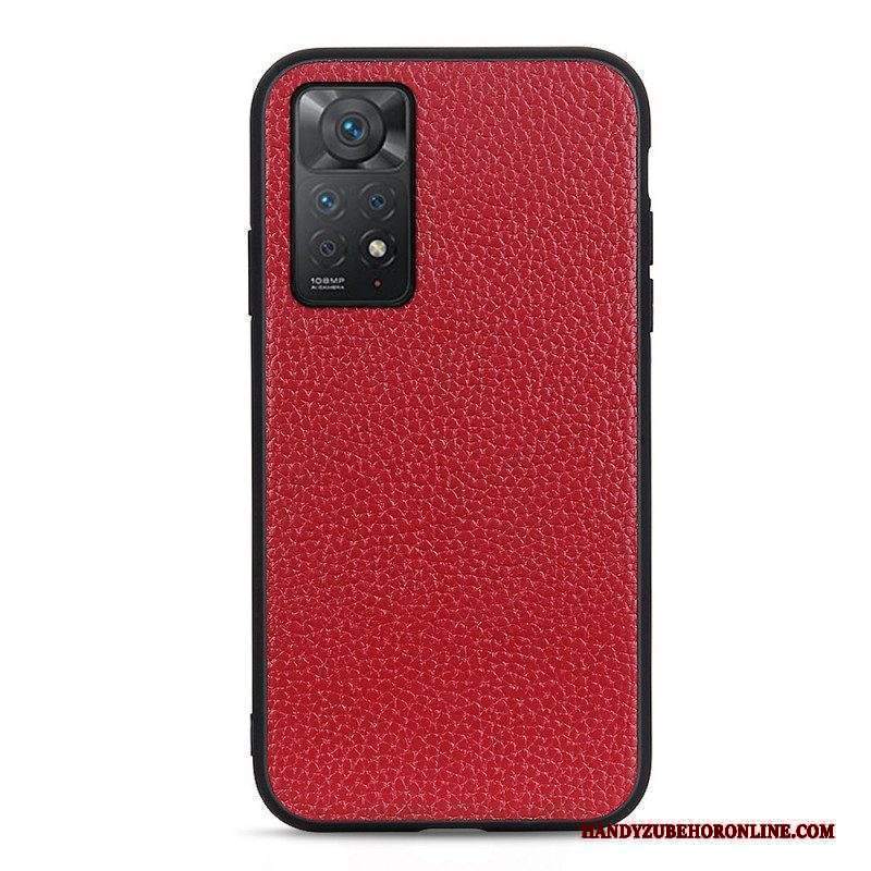 Cover Xiaomi Redmi Note 11 Pro / 11 Pro 5G Vera Pelle Di Litchi