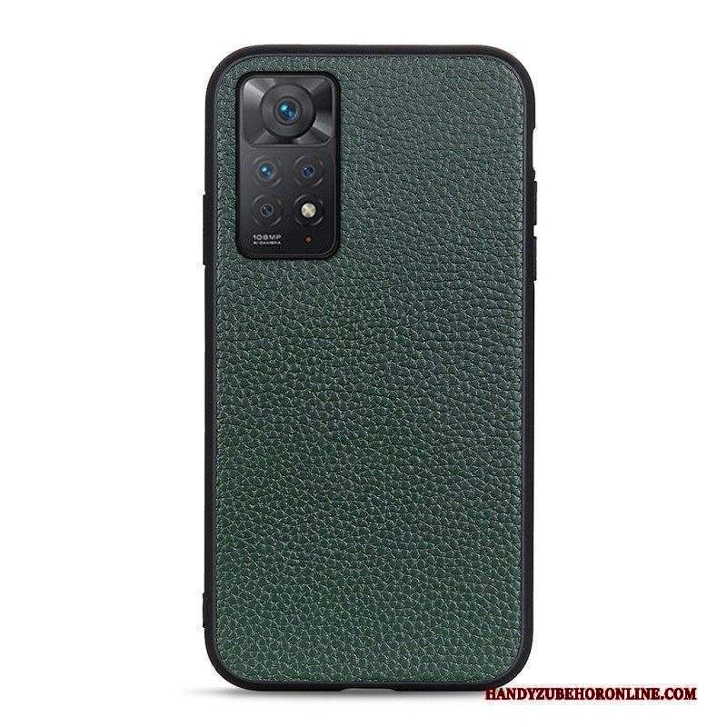 Cover Xiaomi Redmi Note 11 Pro / 11 Pro 5G Vera Pelle Di Litchi