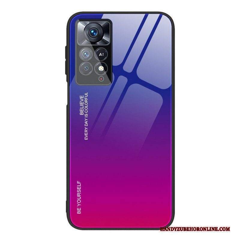 Cover Xiaomi Redmi Note 11 Pro / 11 Pro 5G Vetro Temperato Sii Te Stesso