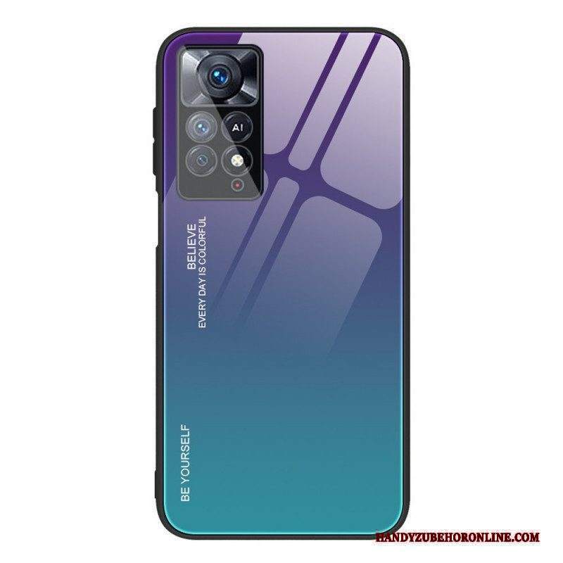 Cover Xiaomi Redmi Note 11 Pro / 11 Pro 5G Vetro Temperato Sii Te Stesso