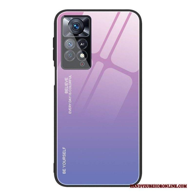 Cover Xiaomi Redmi Note 11 Pro / 11 Pro 5G Vetro Temperato Sii Te Stesso