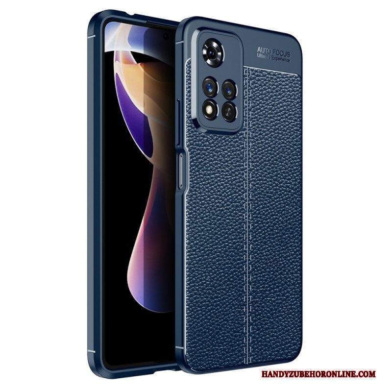 Cover Xiaomi Redmi Note 11 Pro Plus 5G Doppia Linea Litchi Effetto Pelle