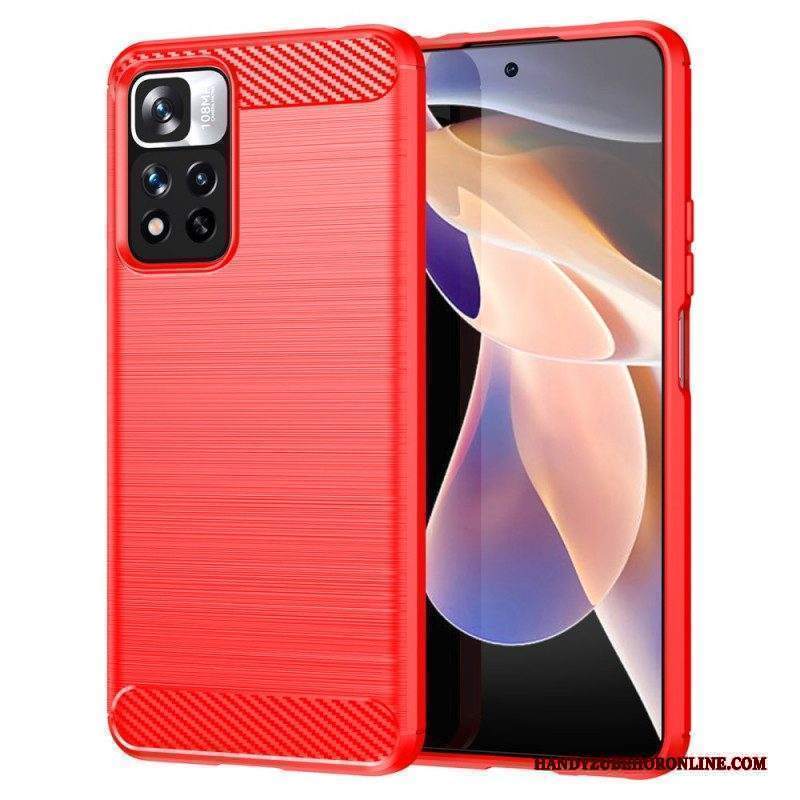 Cover Xiaomi Redmi Note 11 Pro Plus 5G Fibra Di Carbonio Spazzolata