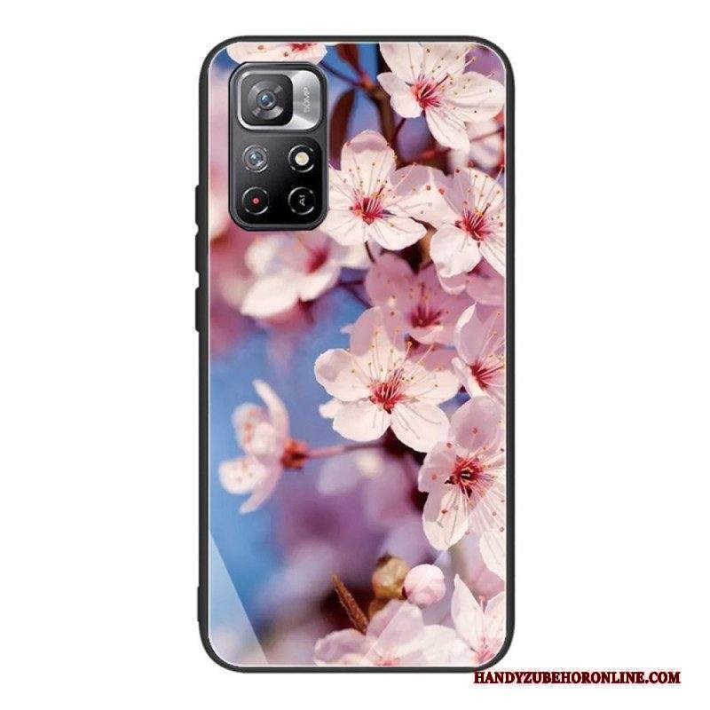 Cover Xiaomi Redmi Note 11 Pro Plus 5G Fiori In Vetro Temperato