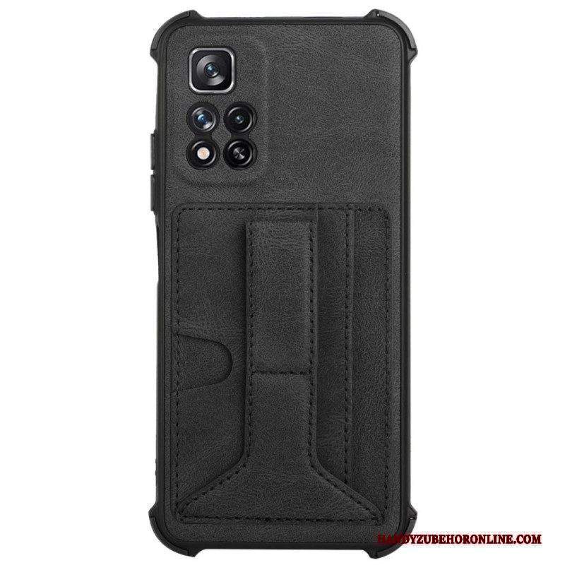 Cover Xiaomi Redmi Note 11 Pro Plus 5G Supporto In Pelle E Portacarte