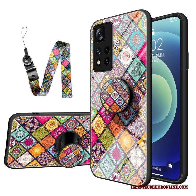 Cover Xiaomi Redmi Note 11 Pro Plus 5G Supporto Magnetico Patchwork