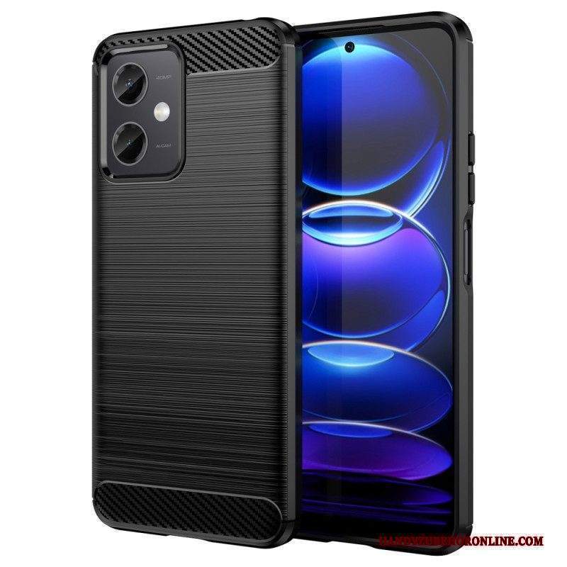 Cover Xiaomi Redmi Note 12 5G Fibra Di Carbonio Spazzolata