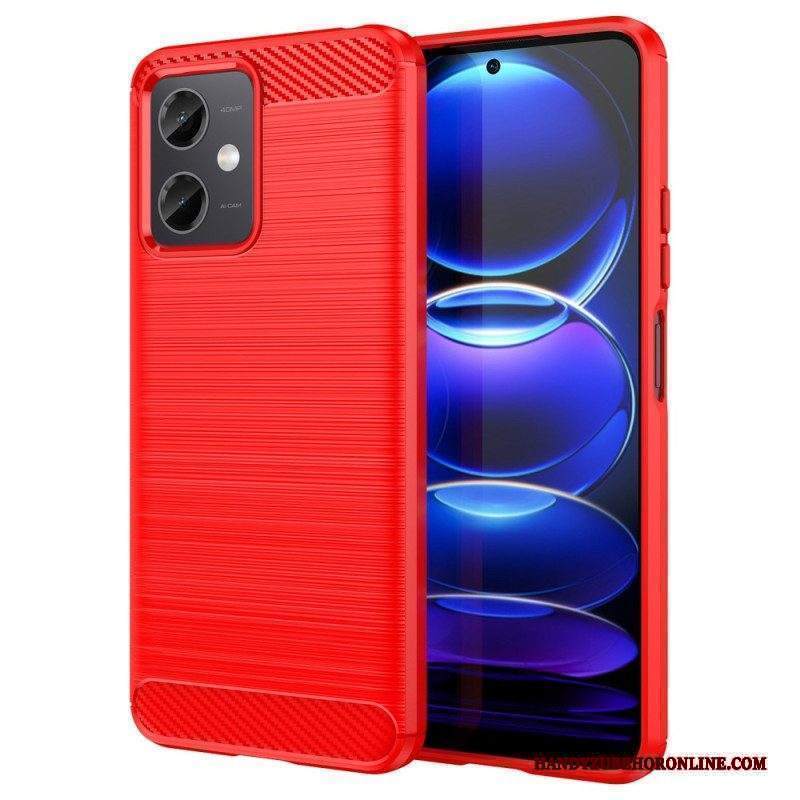 Cover Xiaomi Redmi Note 12 5G Fibra Di Carbonio Spazzolata