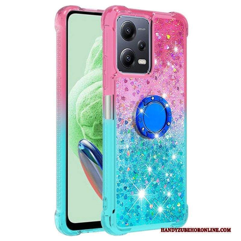 Cover Xiaomi Redmi Note 12 5G Staffa Ad Anello Glitterata