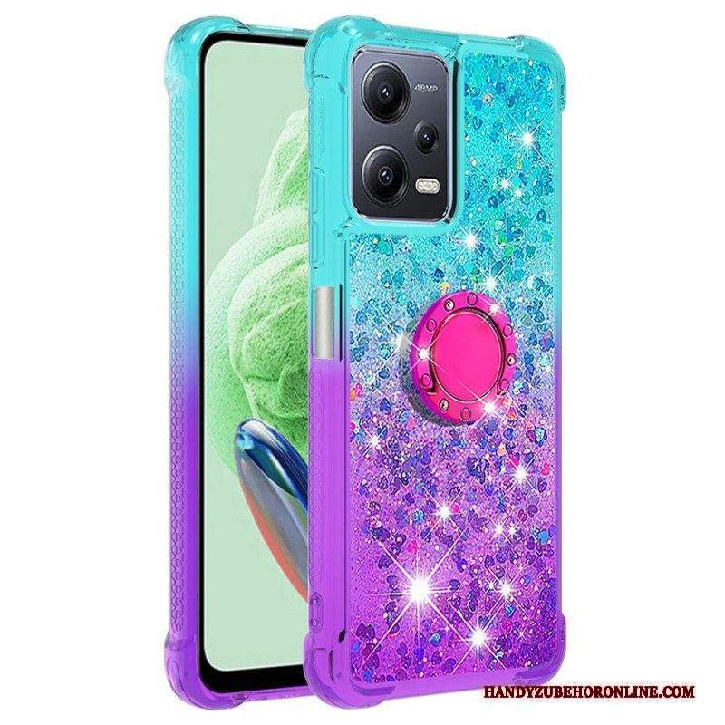 Cover Xiaomi Redmi Note 12 5G Staffa Ad Anello Glitterata