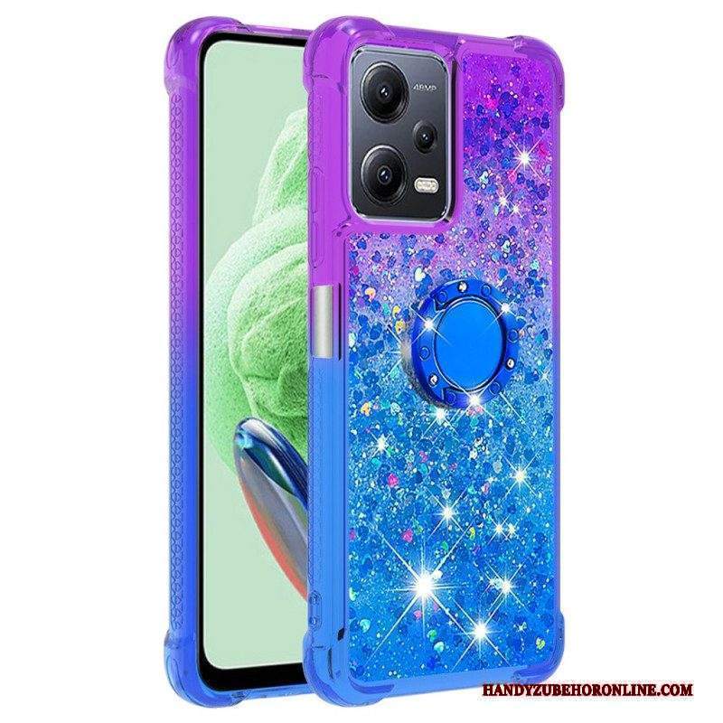 Cover Xiaomi Redmi Note 12 5G Staffa Ad Anello Glitterata