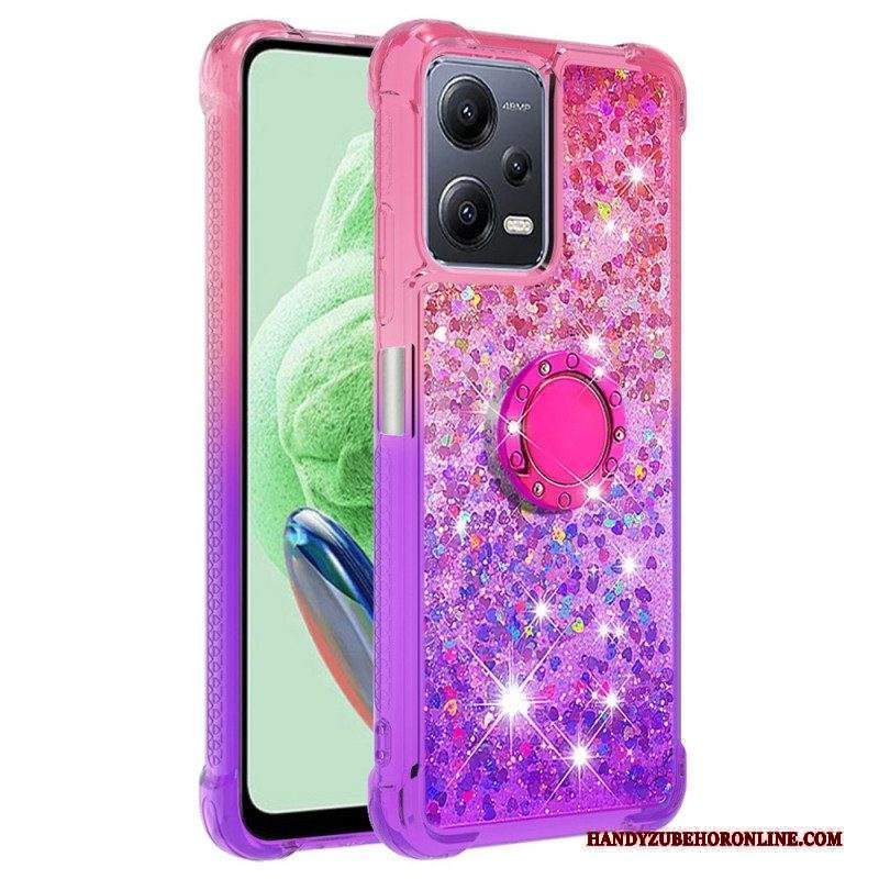 Cover Xiaomi Redmi Note 12 5G Staffa Ad Anello Glitterata