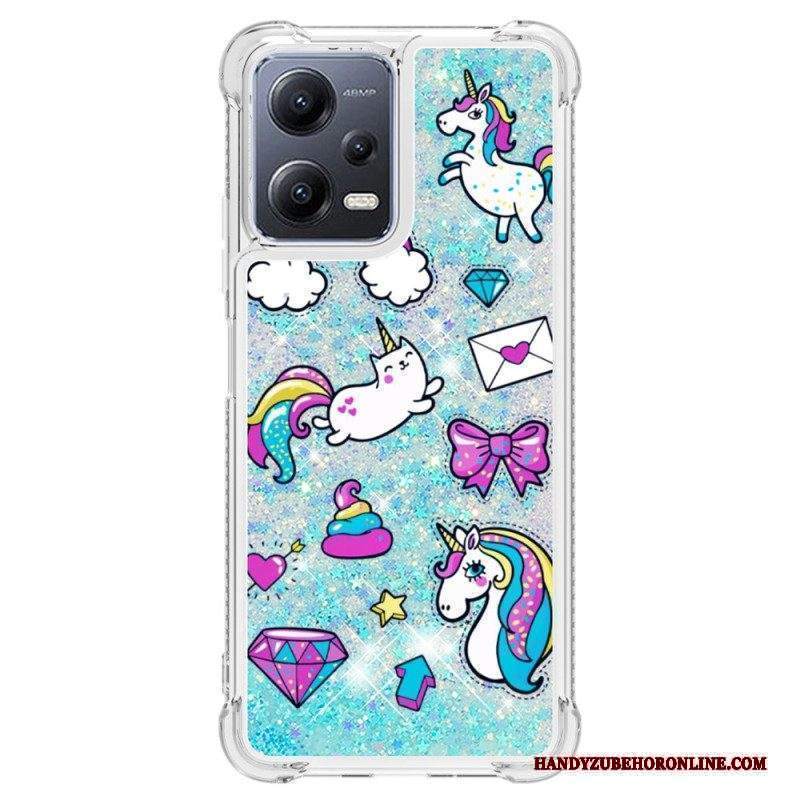 Cover Xiaomi Redmi Note 12 5G Unicorni Glitterati