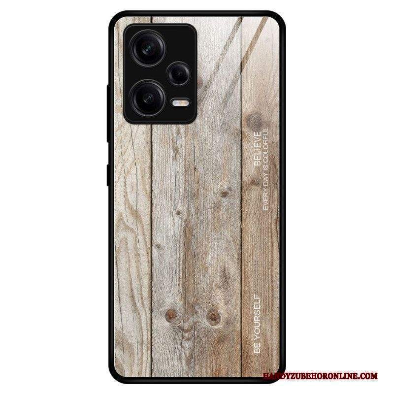 Cover Xiaomi Redmi Note 12 Pro Design In Legno Vetro Temperato