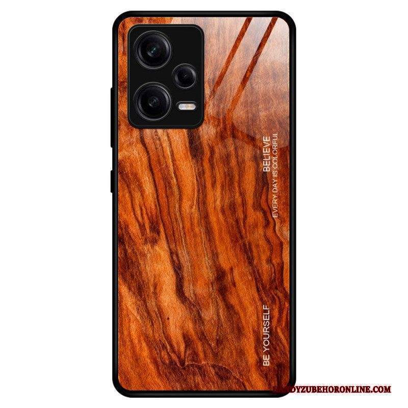 Cover Xiaomi Redmi Note 12 Pro Design In Legno Vetro Temperato