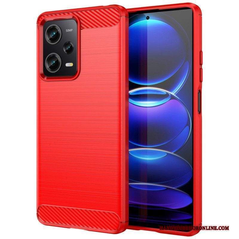 Cover Xiaomi Redmi Note 12 Pro Fibra Di Carbonio Spazzolata