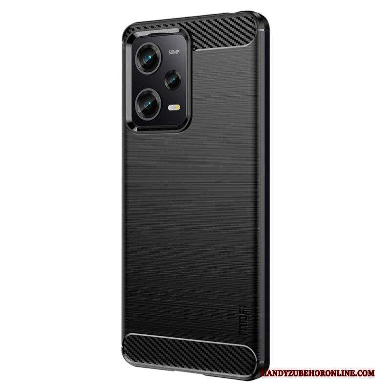 Cover Xiaomi Redmi Note 12 Pro Fibra Di Carbonio Spazzolata Mofi