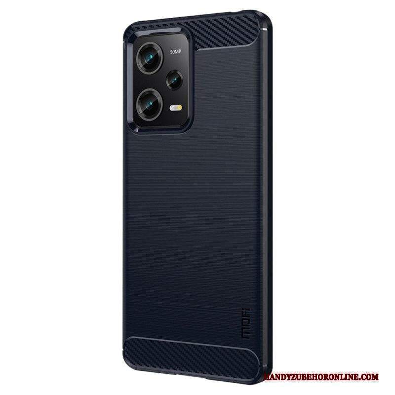 Cover Xiaomi Redmi Note 12 Pro Fibra Di Carbonio Spazzolata Mofi