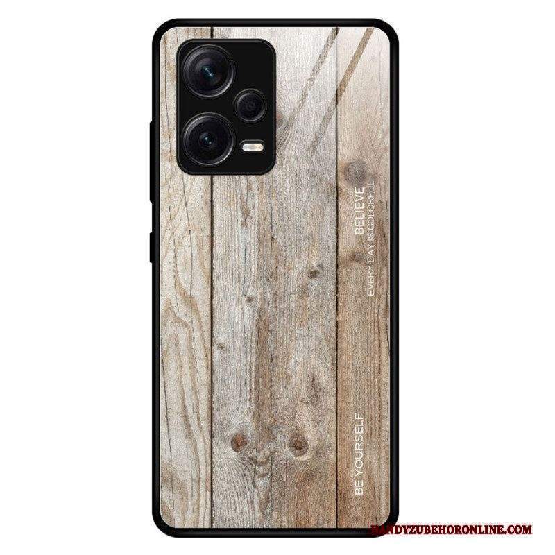 Cover Xiaomi Redmi Note 12 Pro Plus Design In Legno Vetro Temperato