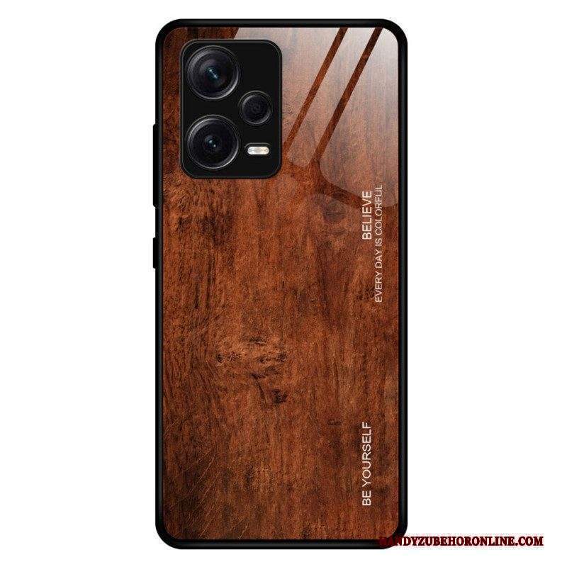 Cover Xiaomi Redmi Note 12 Pro Plus Design In Legno Vetro Temperato