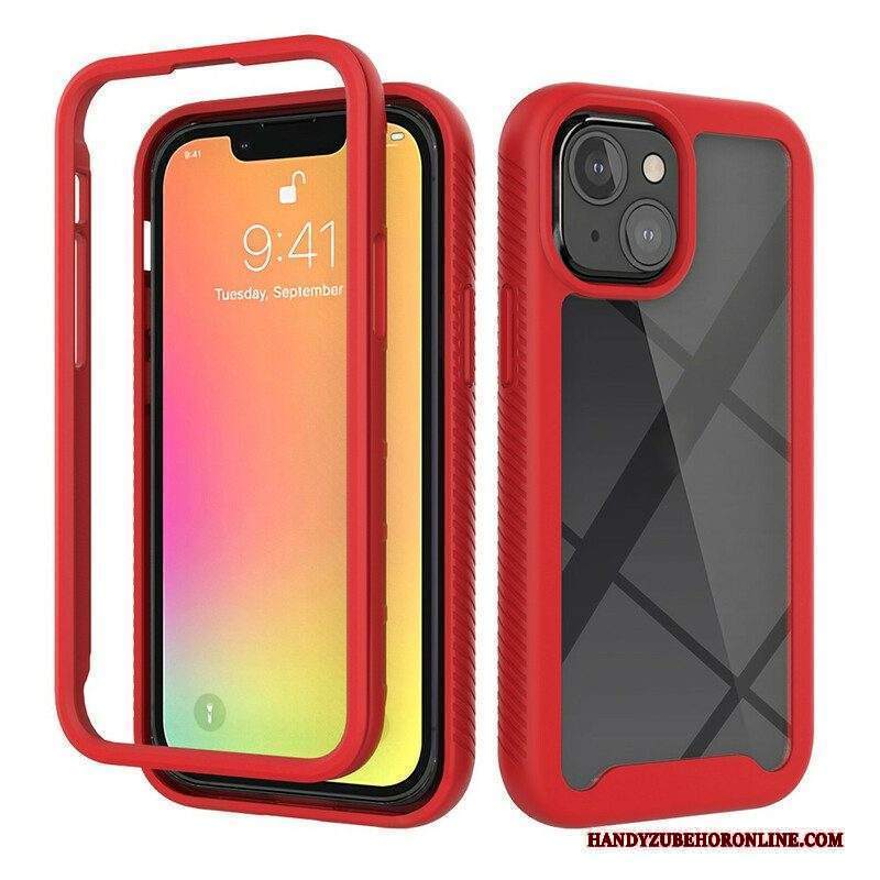 Cover iPhone 13 Mini Bordi In Silicone Dal Design Ibrido