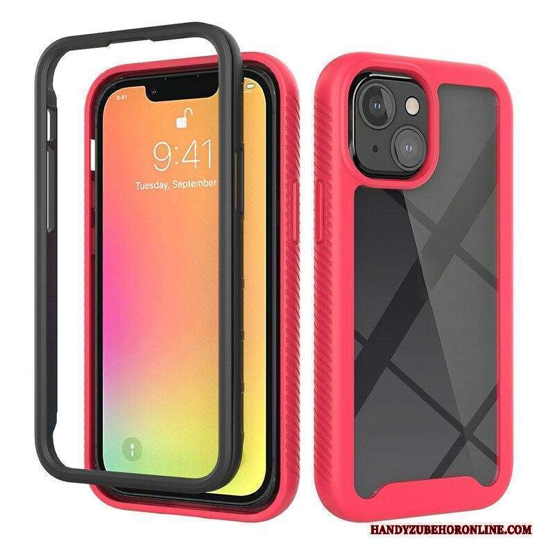 Cover iPhone 13 Mini Bordi In Silicone Dal Design Ibrido