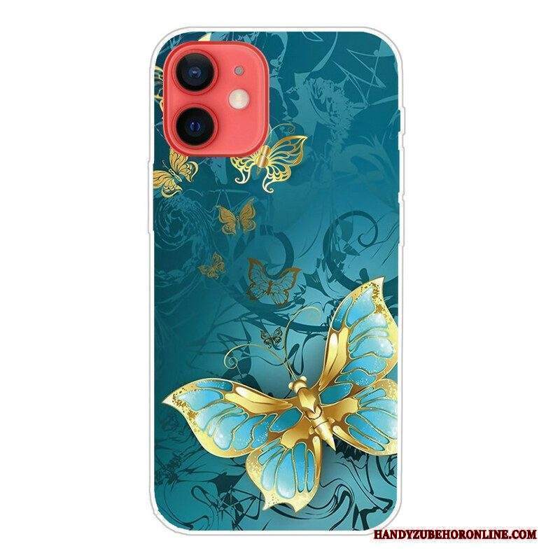 Cover iPhone 13 Mini Farfalle Flessibili