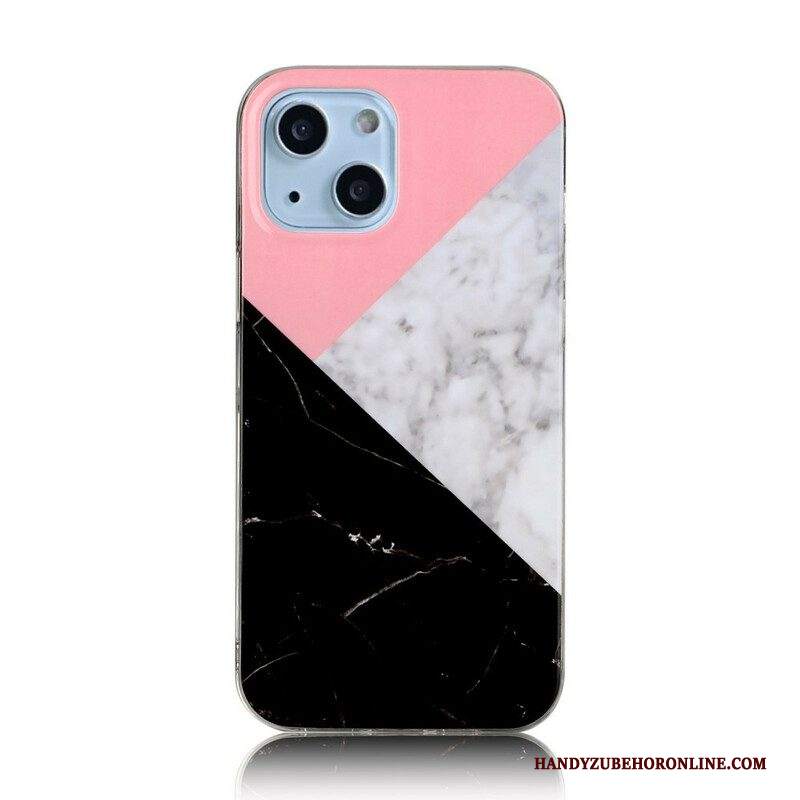 Cover iPhone 13 Mini Geometrie Di Marmo