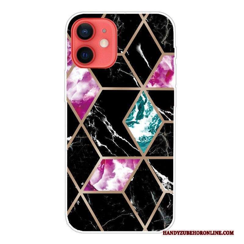 Cover iPhone 13 Mini Marmo Geometrico Variabile