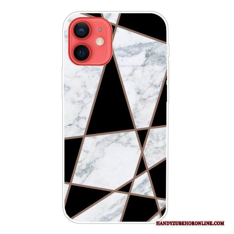 Cover iPhone 13 Mini Marmo Geometrico Variabile