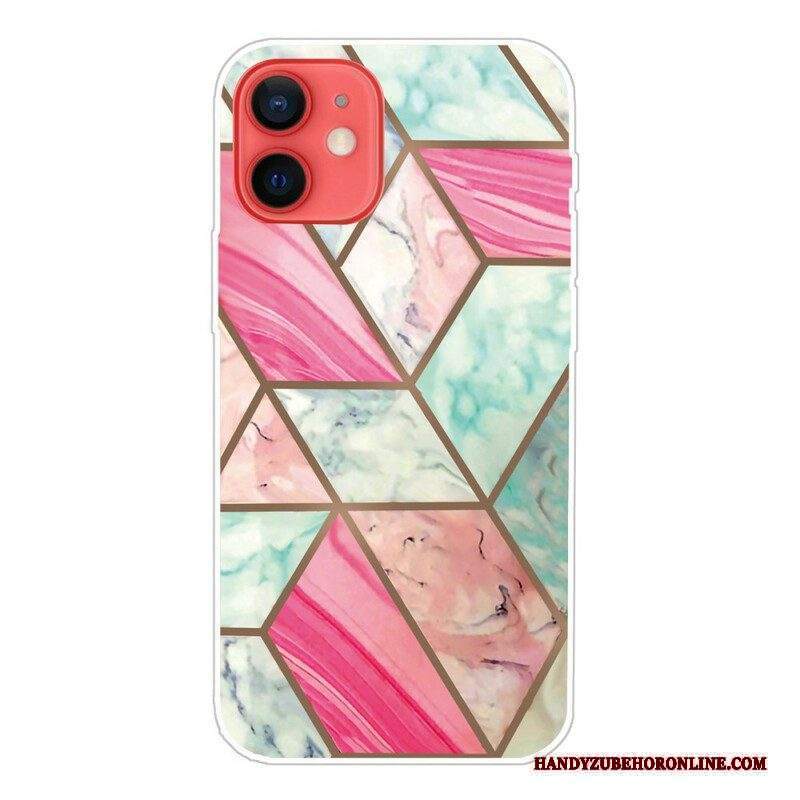 Cover iPhone 13 Mini Marmo Geometrico Variabile