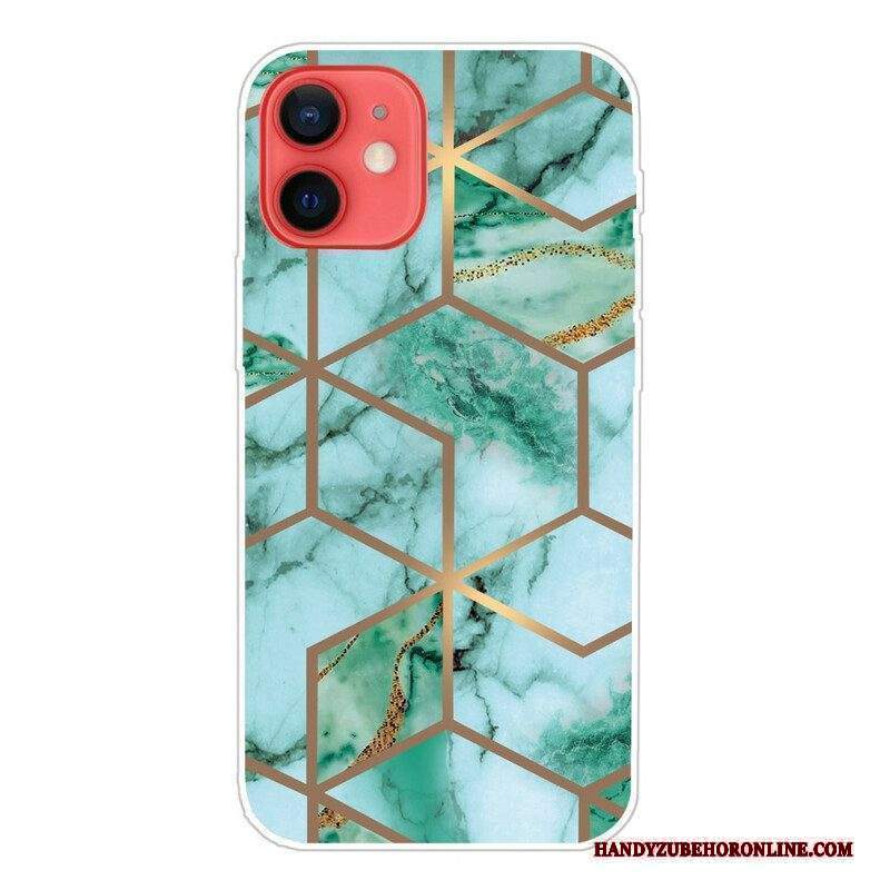 Cover iPhone 13 Mini Marmo Geometrico Variabile